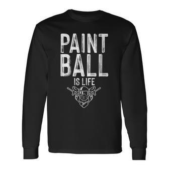 Paintball Farbe Lebensstil Spiel Taktisch Airsoft Geschenk Langarmshirts - Seseable