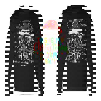 This Is My Pajama Merry Christmas Xmas Men Women Long Sleeve T-Shirt T-shirt Graphic Print - Thegiftio
