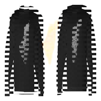 Palestinian Cities Map Gaza Keffiyeh Thobe Arabic Quote Men Women Long Sleeve T-Shirt T-shirt Graphic Print - Thegiftio