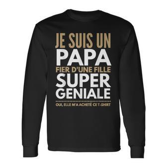 Papa Mädchen Geburtstags Langarmshirts, Witziges Herren Langarmshirts - Seseable