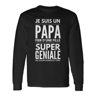 Papa Mädchen Langarmshirts für Herren, Witzig zum Geburtstag - Seseable