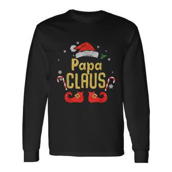 Papa Santa Claus Matching Christmas Shirts Tshirt Long Sleeve T-Shirt - Monsterry CA