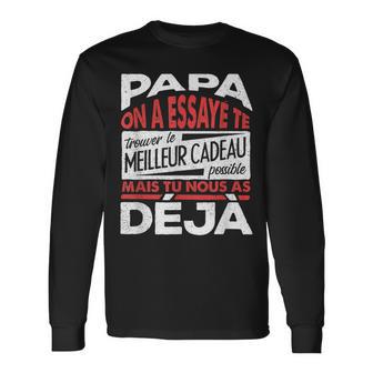 Papa Zum Vatertag Geschenk Für Papa Geburtstag Vater V6 Langarmshirts - Seseable