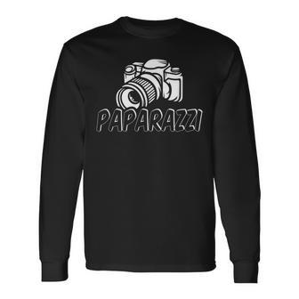 Paparazzi Dad Photographer Retro Camera Long Sleeve T-Shirt - Seseable