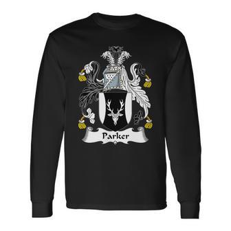 Parker Coat Of Arms Crest Men Women Long Sleeve T-Shirt T-shirt Graphic Print - Thegiftio UK