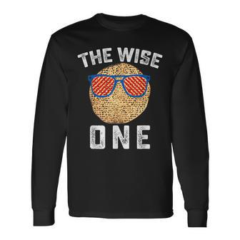 Passover The Wise One Jewish Pesach Matzo Jew Holiday Long Sleeve T-Shirt | Mazezy