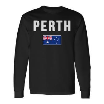 Perth Australia Souvenir Travel Gift Love Home Men Women Long Sleeve T-shirt Graphic Print Unisex - Seseable