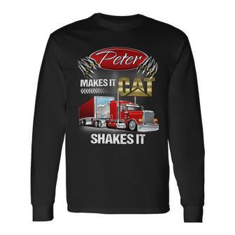 Peter Makes It Cat Shakes It Long Sleeve T-Shirt - Monsterry CA