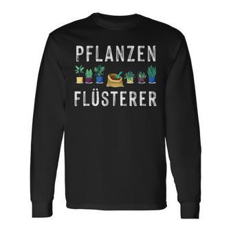 Pflanzen Flüsterer Garten Blumen Erde Zimmerpflanzen Langarmshirts - Seseable