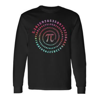 Pi Spiral Novelty Shirt For Pi Day Pi Day Math T-Shirt Long Sleeve T-Shirt T-Shirt | Mazezy