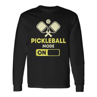 Pickleball Modus Ein Pickleball Schläger Und Ball Langarmshirts - Seseable