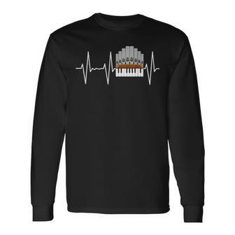 Pipe Organ Church Organist Orchestra Donor Long Sleeve T-Shirt - Seseable