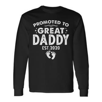 Promoted to Great Daddy 2020 Langarmshirts, Perfektes Geschenk zum Vatertag - Seseable