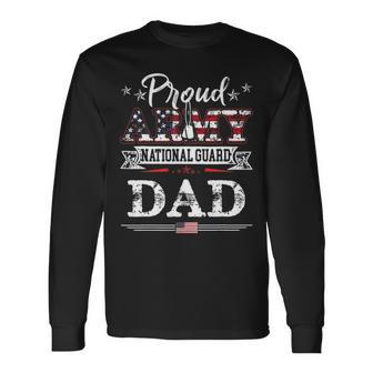 Proud Army National Guard Dad US Military V2 Long Sleeve T-Shirt - Seseable