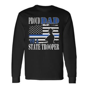 Proud Dad Of A Police Officer V2 Long Sleeve T-Shirt - Seseable