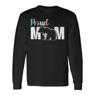 Proud Mom Transgender Lgbt Mama Bear Hug Love Long Sleeve T-Shirt T-Shirt | Mazezy