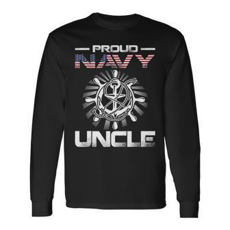 Proud Navy Uncle V2 Long Sleeve T-Shirt - Seseable
