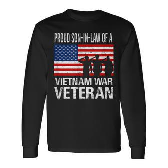 Proud Son-In-Law Vietnam War Veteran Matching Father-In-Law Long Sleeve T-Shirt - Seseable