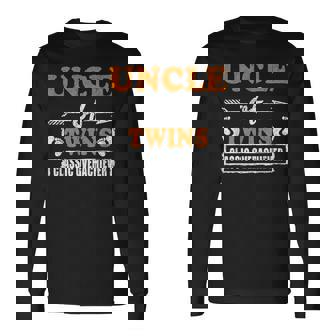 Proud Uncle Of Twins Fathers Day Long Sleeve T-Shirt T-Shirt | Mazezy