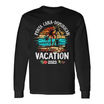 Punta Cana Dominican Vacation 2023 Matching Group Long Sleeve T-Shirt - Seseable