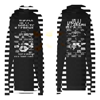 Quail Bird Lover Things I Do In My Spare Time Quail Long Sleeve T-Shirt | Mazezy