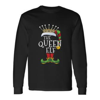 The Queen Elf Matching Christmas Group Pajama Long Sleeve T-Shirt - Monsterry DE