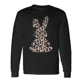 Rabbit Bunny Leopard Pattern Easter Bunny Costume Long Sleeve T-Shirt - Seseable