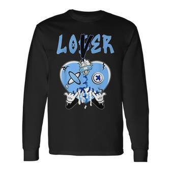 Racer Blue 5S To Match Loser Lover Heart 5 Racer Blue Long Sleeve T-Shirt - Seseable