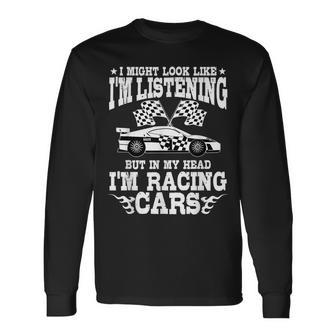 Racer Race Fast Cars Track Racetrack Racing Racers Raceday Long Sleeve T-Shirt T-Shirt | Mazezy