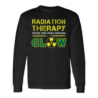Radiation Therapy Radiation Therapist Cancer Fighter Long Sleeve T-Shirt | Mazezy