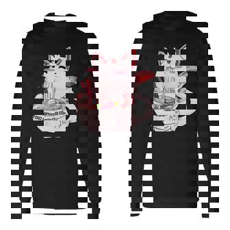 Ramen Cat Kawaii Anime Japanese Food Cat Lovers V3 Men Women Long Sleeve T-Shirt T-shirt Graphic Print - Thegiftio