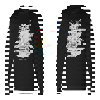 Ramen Cat Kawaii Anime Japanese Food Cat Lovers V6 Men Women Long Sleeve T-Shirt T-shirt Graphic Print - Thegiftio