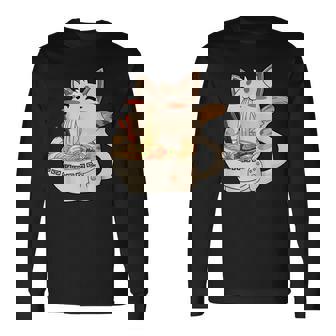 Ramen Cat Kawaii Anime Japanese Food Cat Lovers V9 Men Women Long Sleeve T-Shirt T-shirt Graphic Print - Thegiftio