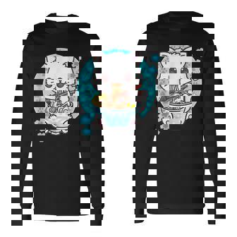 Ramen Cat Kawaii Anime Ramen Cat Lovers Kawaii Neko V9 Men Women Long Sleeve T-Shirt T-shirt Graphic Print - Thegiftio