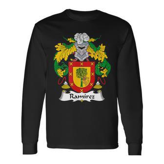 Ramirez Coat Of Arms Crest Men Women Long Sleeve T-Shirt T-shirt Graphic Print - Thegiftio UK