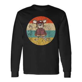 Rattenpilot Retro Langarmshirts, Vintage Look für Rattenliebhaber - Seseable