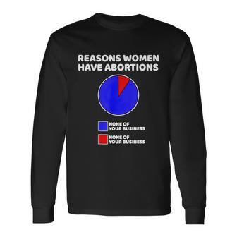 Reason Women Have Abortions Long Sleeve T-Shirt - Monsterry DE