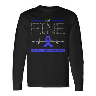 Rectal Cancer Warrior Im Fine Long Sleeve T-Shirt T-Shirt | Mazezy