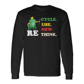 Recycle Reuse Renew Rethink Crisis Environmental Activism 23 Long Sleeve T-Shirt | Mazezy