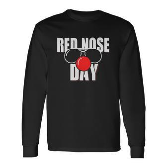 Red Nose Day Men Women Long Sleeve T-Shirt T-shirt Graphic Print - Thegiftio UK