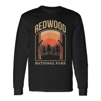 Redwood Us National Park California Gift V2 Men Women Long Sleeve T-shirt Graphic Print Unisex - Seseable