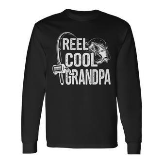 Reel Cool Grandpa Fishing Lover For Fathers Day V2 Long Sleeve T-Shirt - Seseable