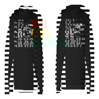 Reel Cool Grandpa For Grandpa And Grandfather Long Sleeve T-Shirt | Mazezy