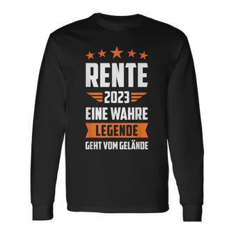 Rentner 2023 Eine Legende Geht In Rente V2 Langarmshirts - Seseable