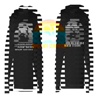 Retro Forklift Certified Forklift Operator Lift Truck Long Sleeve T-Shirt | Mazezy