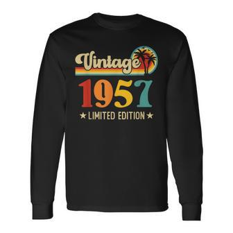 Retro Vintage 1957 Limited Edition 1957 Birthday Long Sleeve T-Shirt | Mazezy