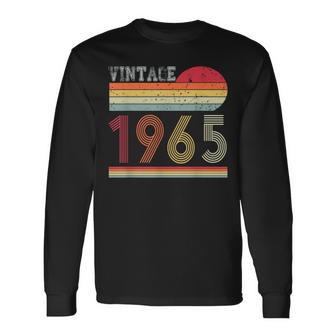 Retro Vintage 1965 Geburtstag Langarmshirts für Männer und Frauen - Seseable