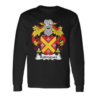 Rodriguez Coat Of Arms Crest Men Women Long Sleeve T-Shirt T-shirt Graphic Print - Thegiftio UK