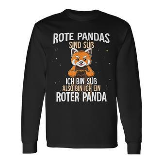 Rote Pandas Sind Süß Roter Panda Langarmshirts - Seseable
