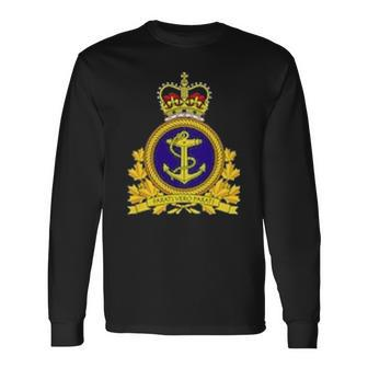 Royal Canadian Navy Rcn Military Armed Forces Long Sleeve T-Shirt - Seseable